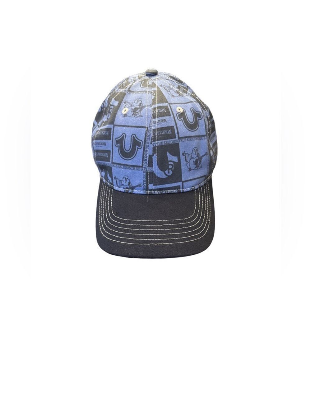 NWT True Religion Blue and Black Graphic Cap. Unisex